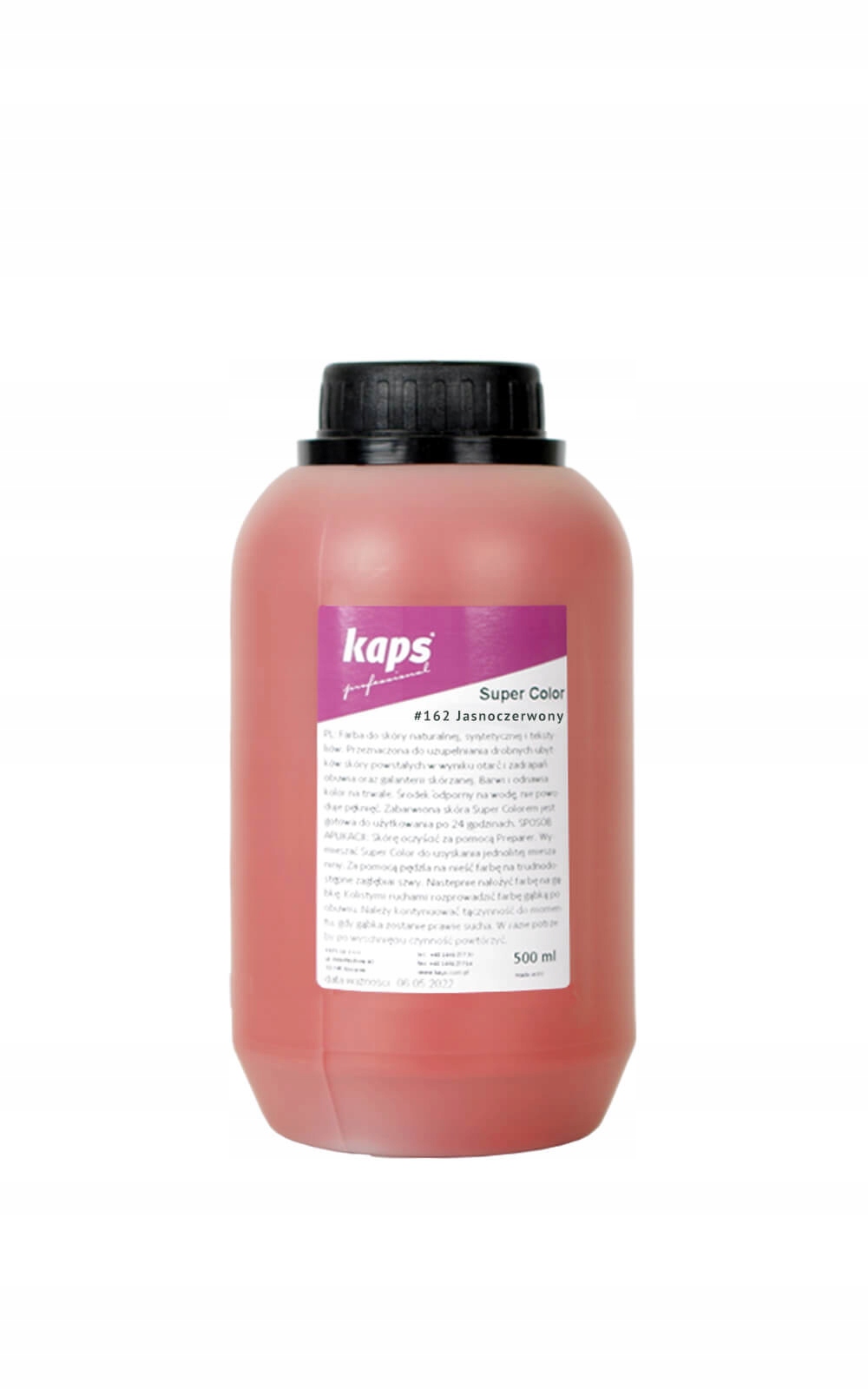 

Farba do Skór ekoSkór 500ml Kaps 162-j.czarwony