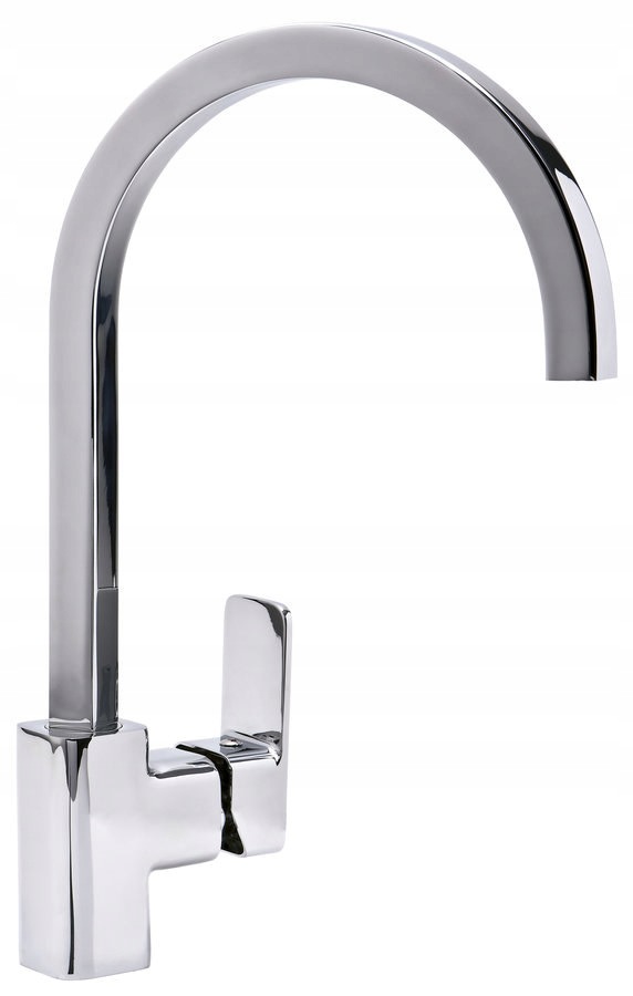 Bateria zlewozmywakowa Loft stojąca jednootworowa z dźwignią z boku chrom