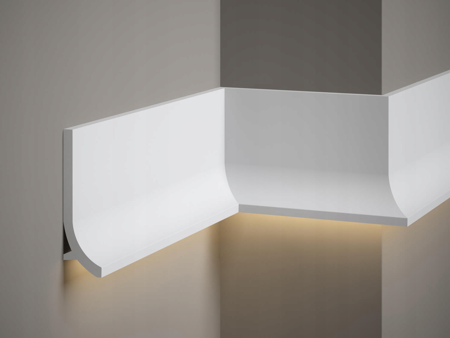 MARDOM DECOR QS011 H-13.5cm LISTWA ŚCIENNA - NAŚCIENNA LED