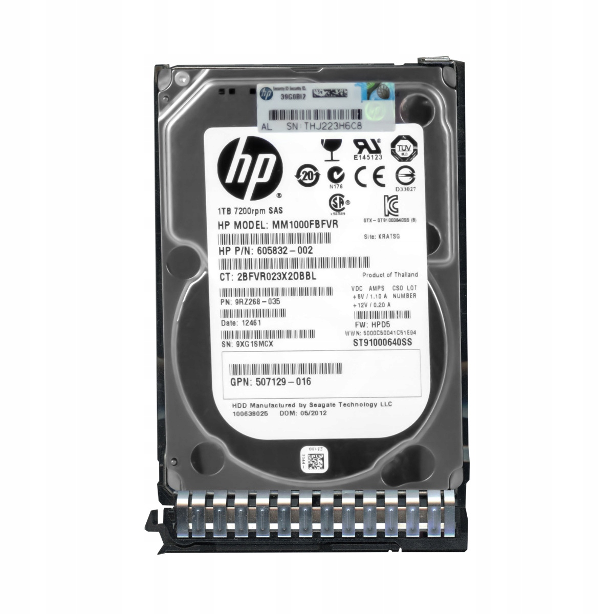 Hp 605832-002 1TB 7.2K 64MB SAS-2 2.5' MM1000FBFVR