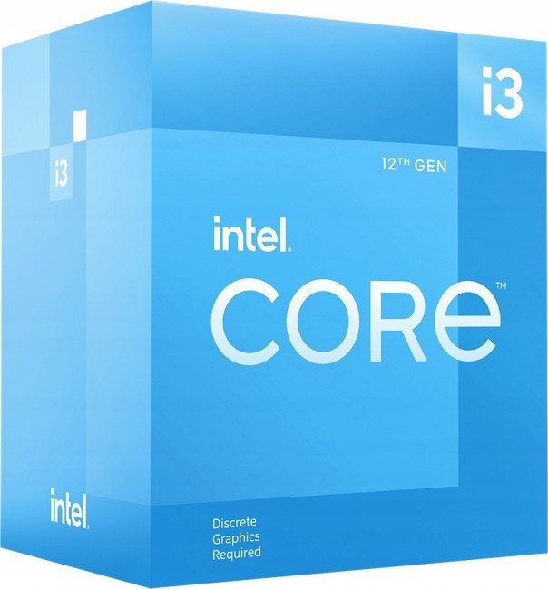 CPU Intel Core i3-12100f CPU LGA 1700 Intel Core i3-12100F Alder Lake Procesor - 4 rdzeni - 3.3