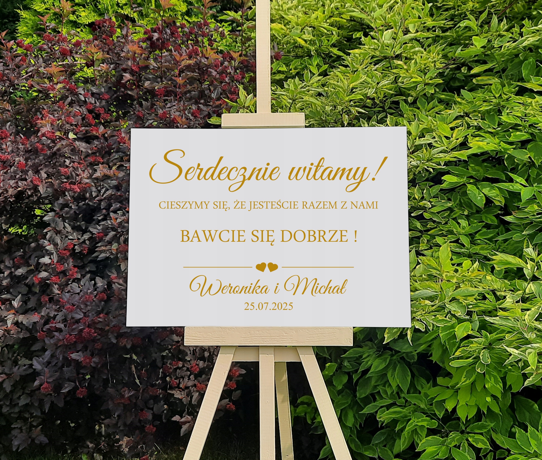 tablica powitalna ślub wesele rocznica Imię 70x50 Marka inna