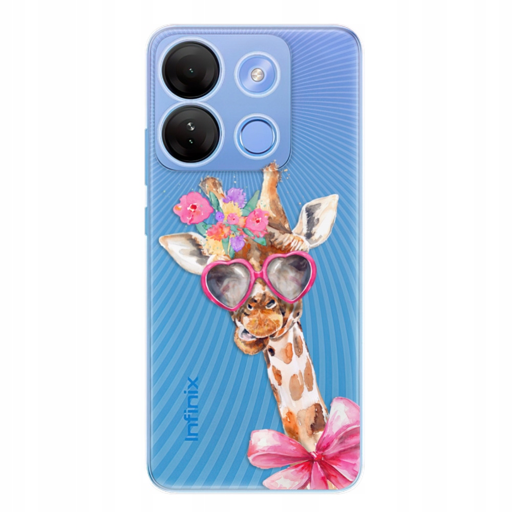Silikonowe etui iSaprio Lady Giraffe do Infinix Smart 7