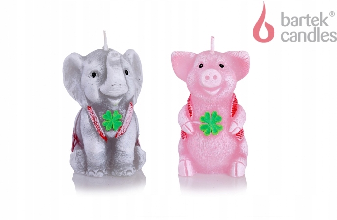 Svíčka Figurky Happiness 75mm Mix 20 Ks Zvířátka Display Bartek Candles