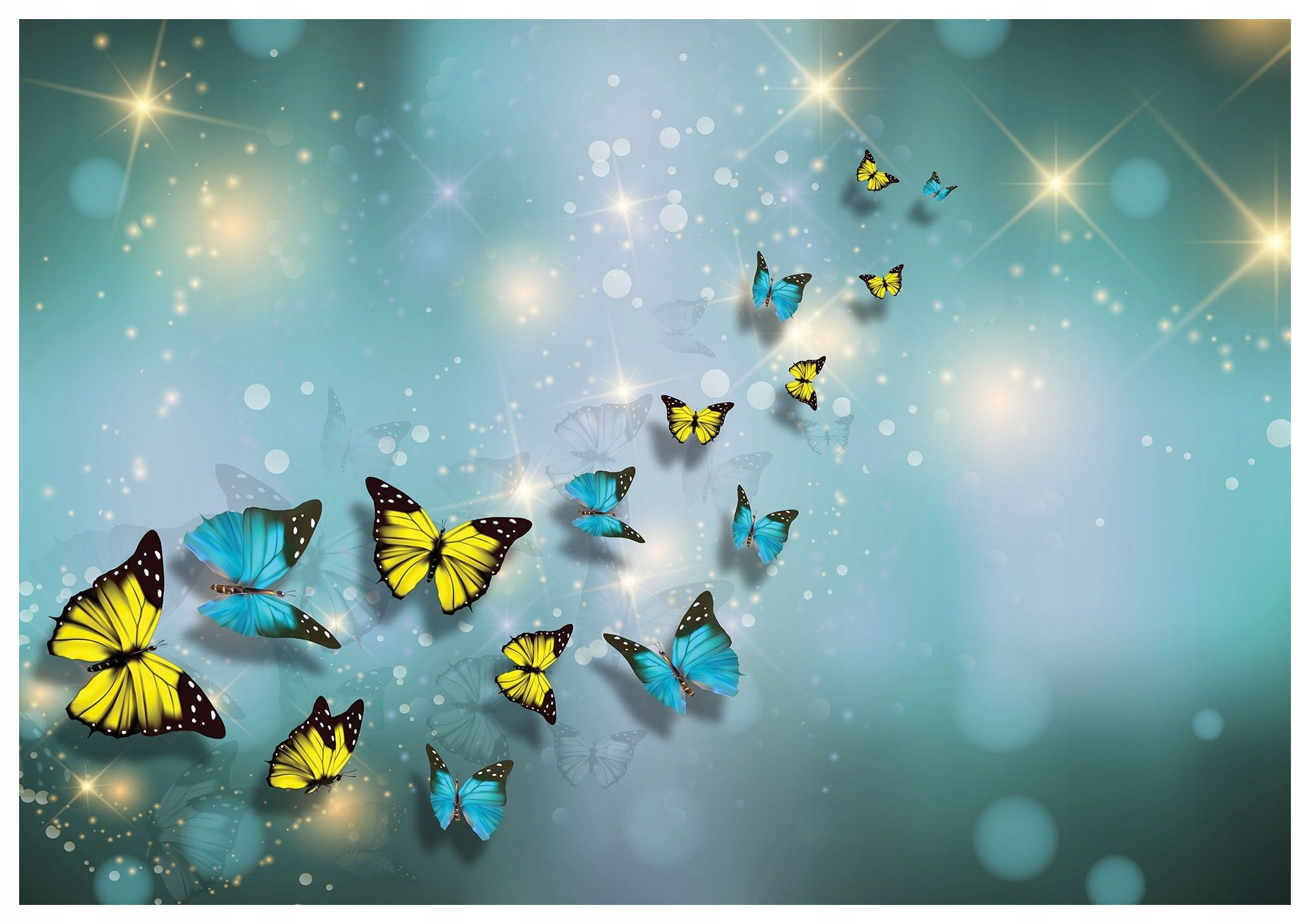 Fototapeta Motýli radostný jarní tanec v záři světla 312x219 lepidlo