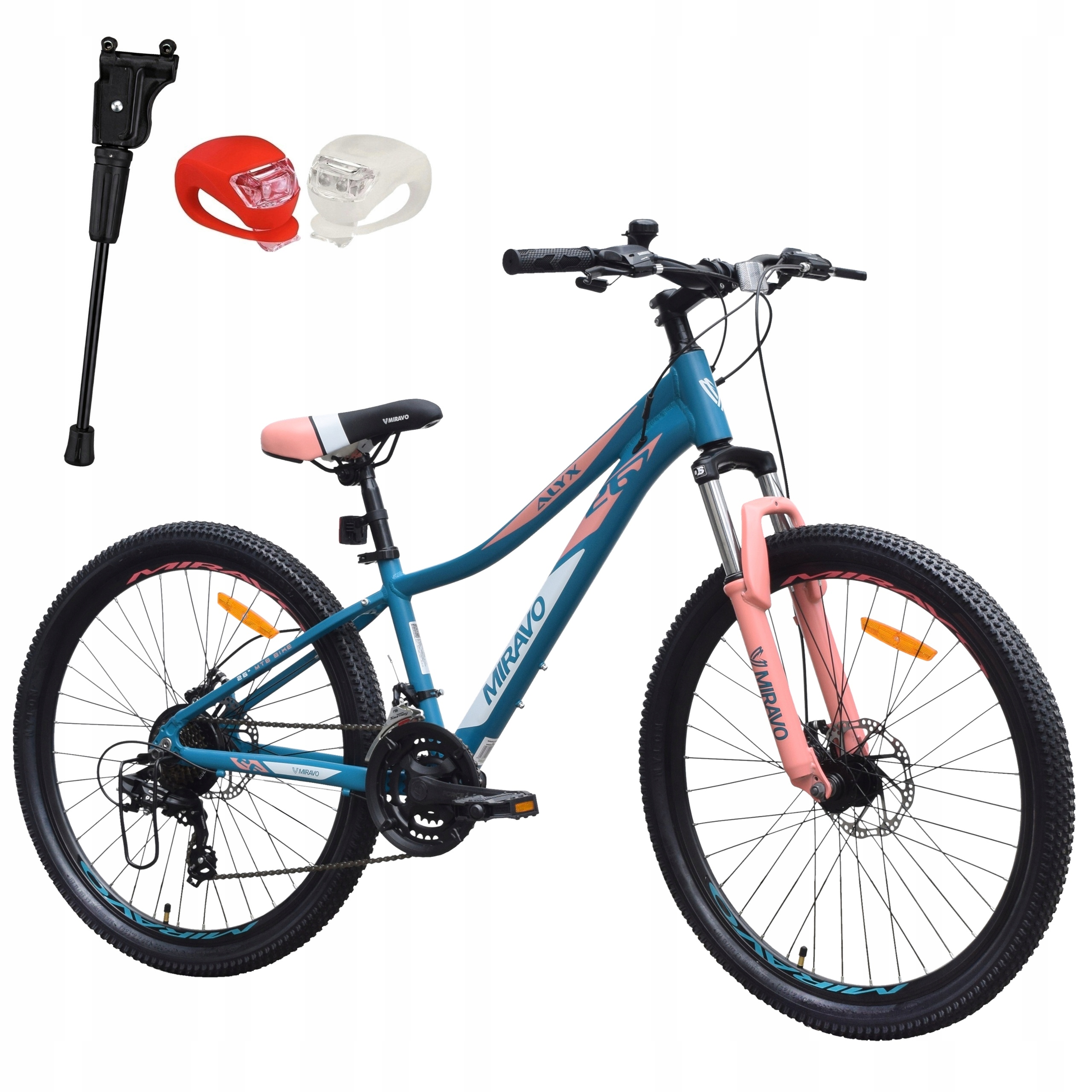 Kolo 26 Miravo Mtb Horský Hliník Tlumič Osvětlení Patka Bonus