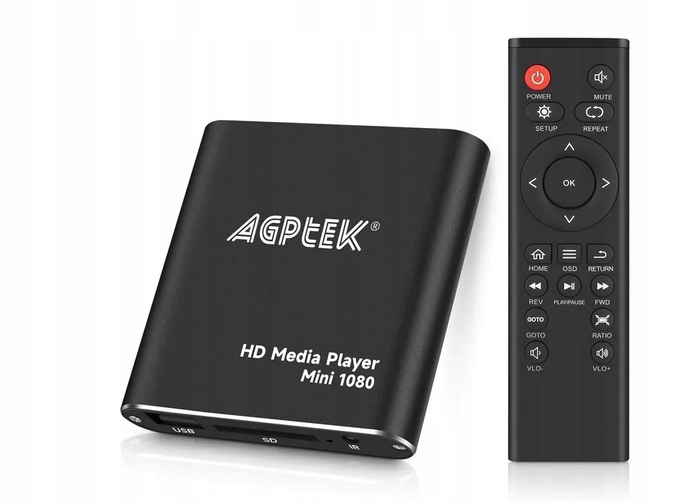 Odtwarzacz multimedialny Hdmi, Mini Hd Usb 1080P Hdmi AGPtEK