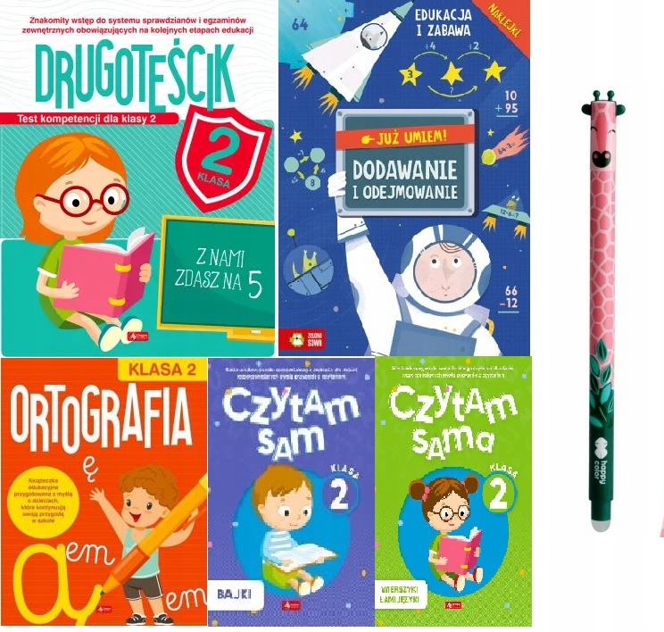 Zestaw niezbędnik drugoklasisty długopis