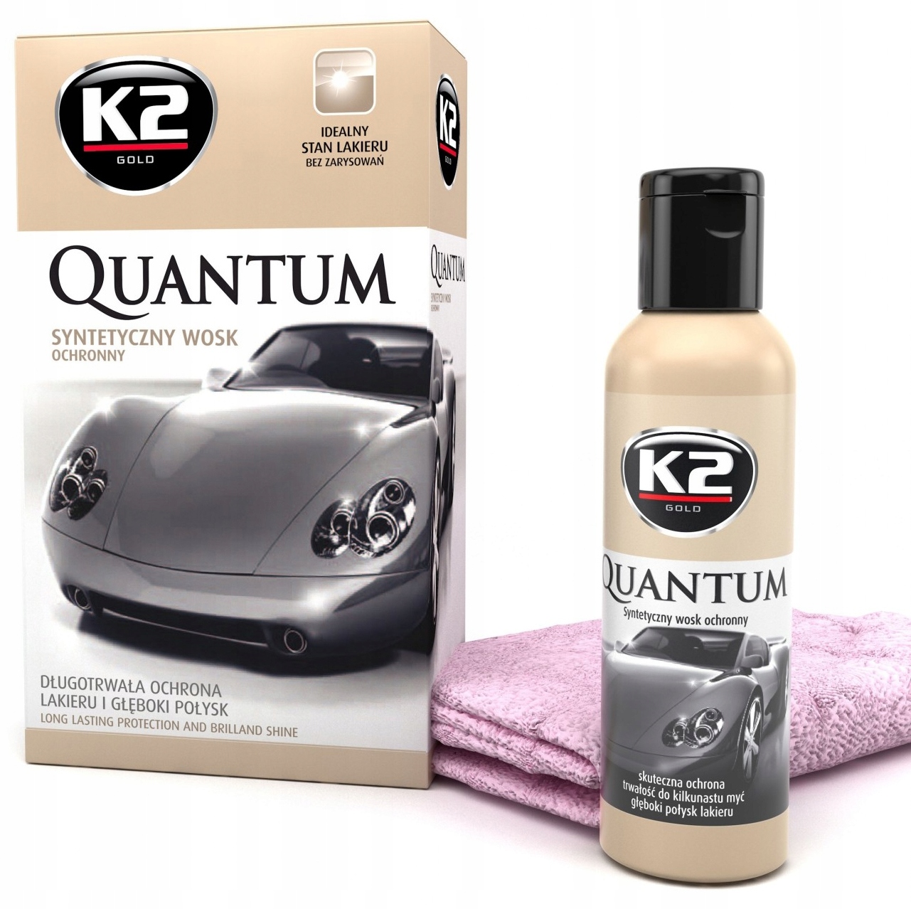 

K2 Quantum Syntetyczny Wosk Ochronny Mikrofibra