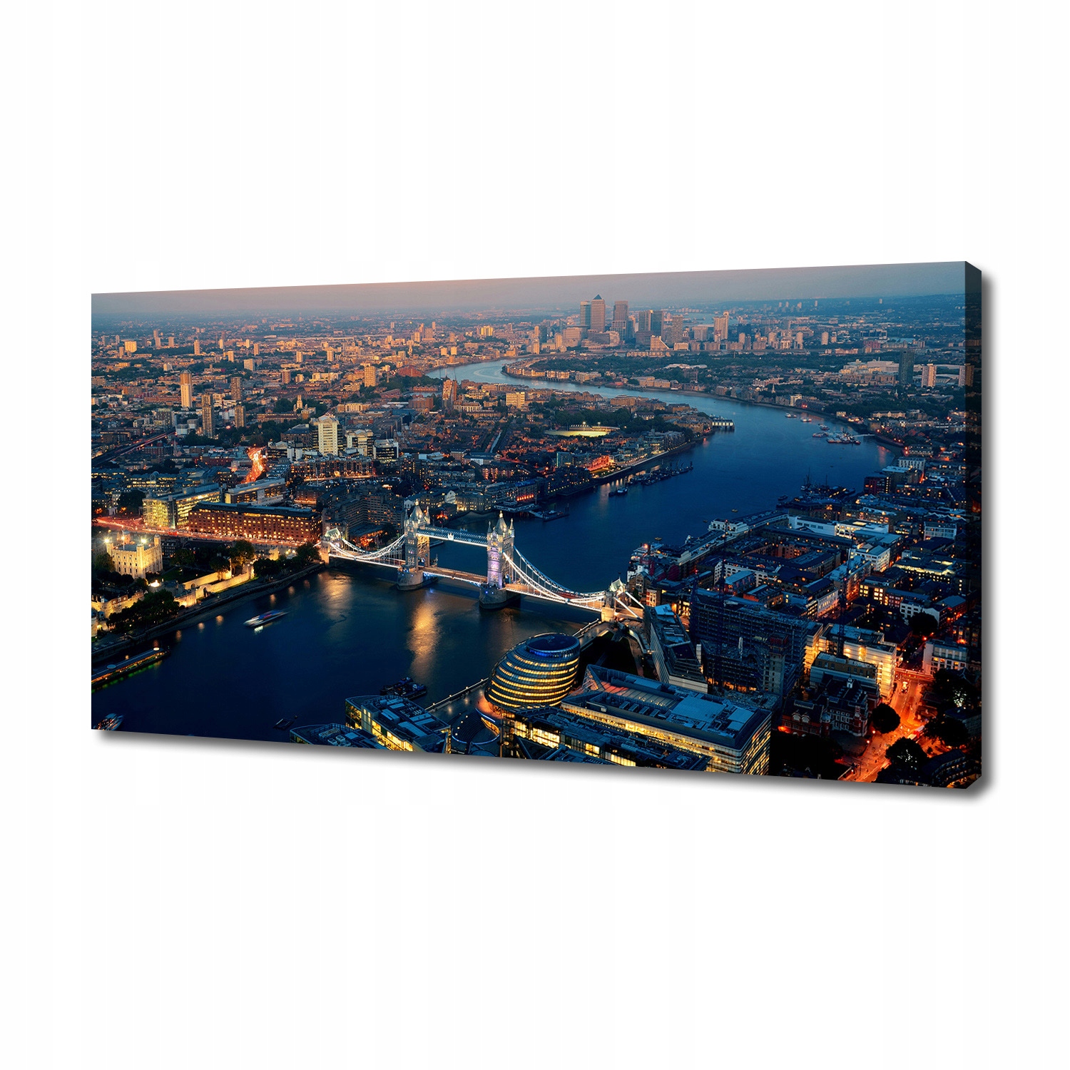 

Foto obraz na płótnie Londyn z lotu ptaka 140x70cm