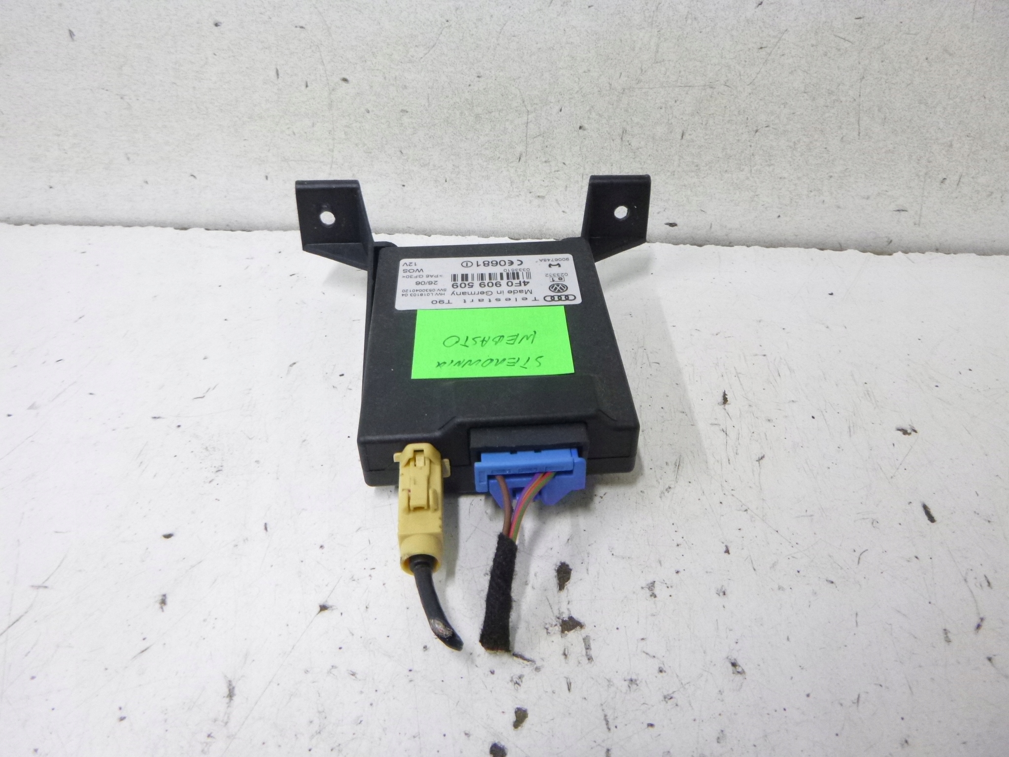 module control unit Webasto Audi A6 C6 4F0909509