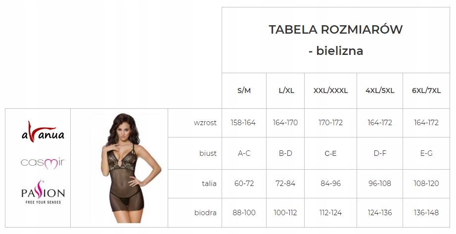 HELLEN DRESS black S/M - Passion Płeć kobieta