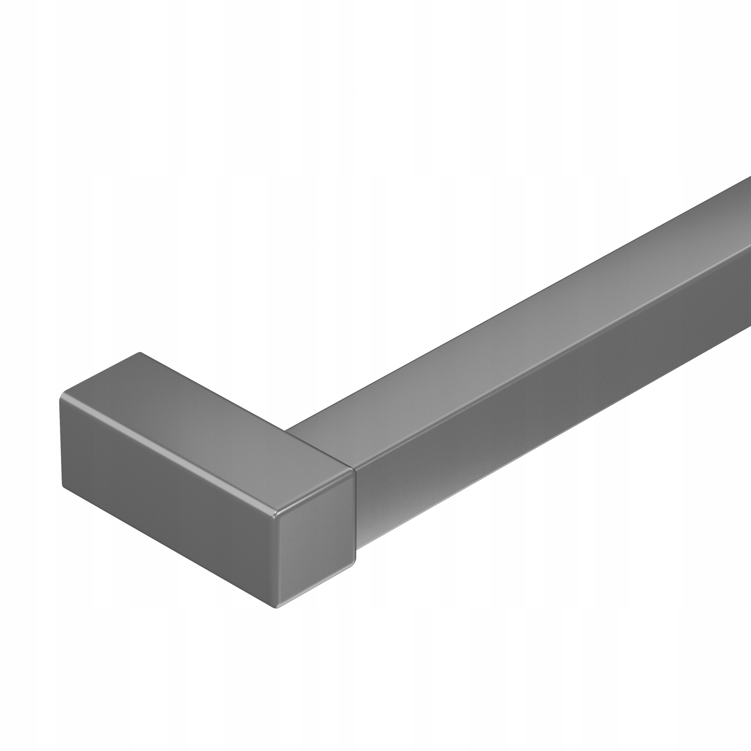 Schodišťové zábradlí nástěnný držák zábradlí 25x25 mm grafit 200 cm Faro
