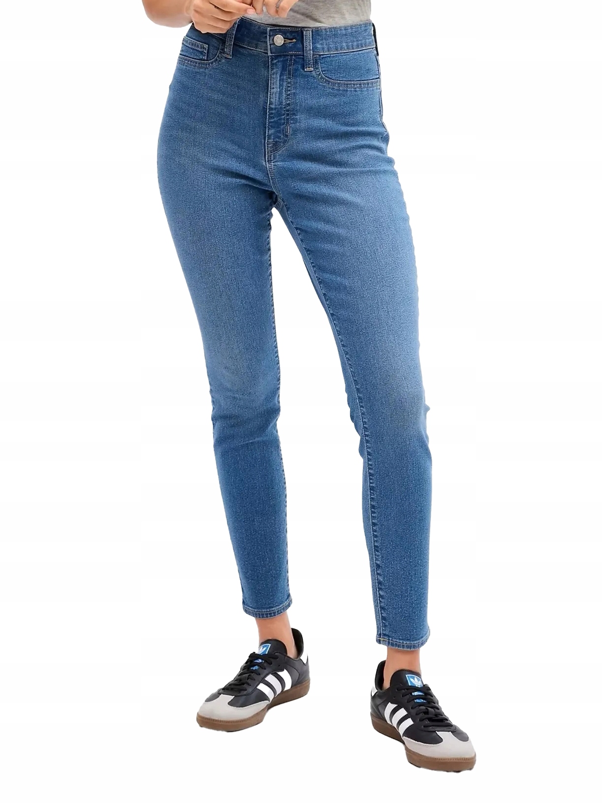 Gap Džíny jeggings high rise modrá