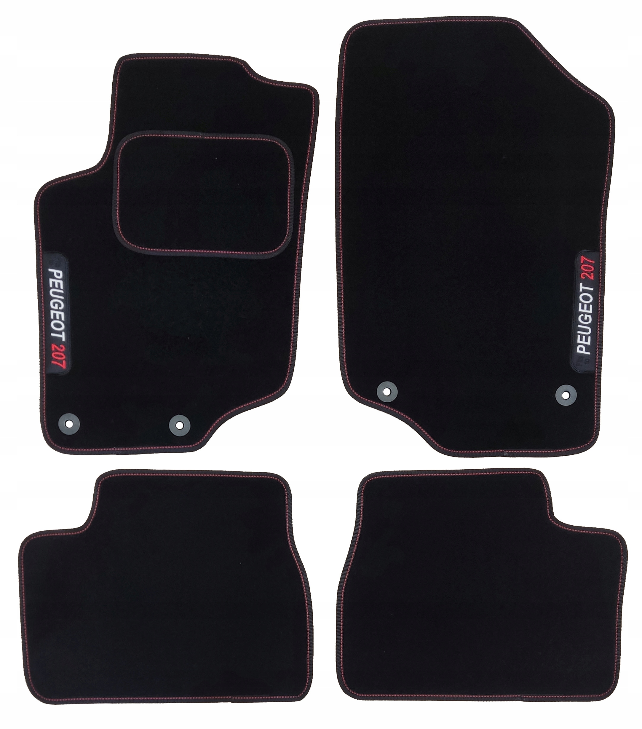 

Peugeot 207 od 2006-2012 Dywaniki Welury Haft