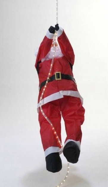 MEGA DUŻY ŚIĘTY MIKOŁAJ WCHODZĄCY WSPINAJĄCY ŚWIECĄCEJ LINIE WĘŻU LED 400cm Kod producenta GWIAZDOR LEDOWY DIOD DRABINA DEKORACJA OZDOBA