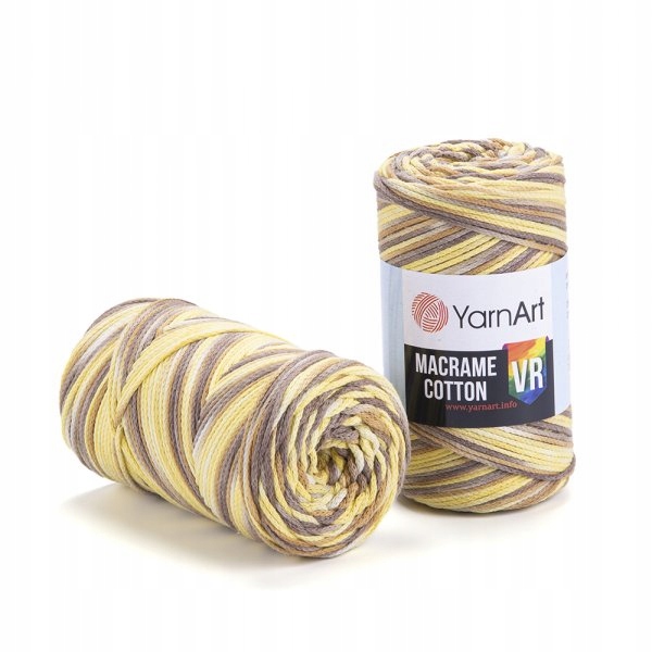 YarnArt Macrame Cotton Vr 914 béžová šňůra makramé sada 4 x 250 g 225 m