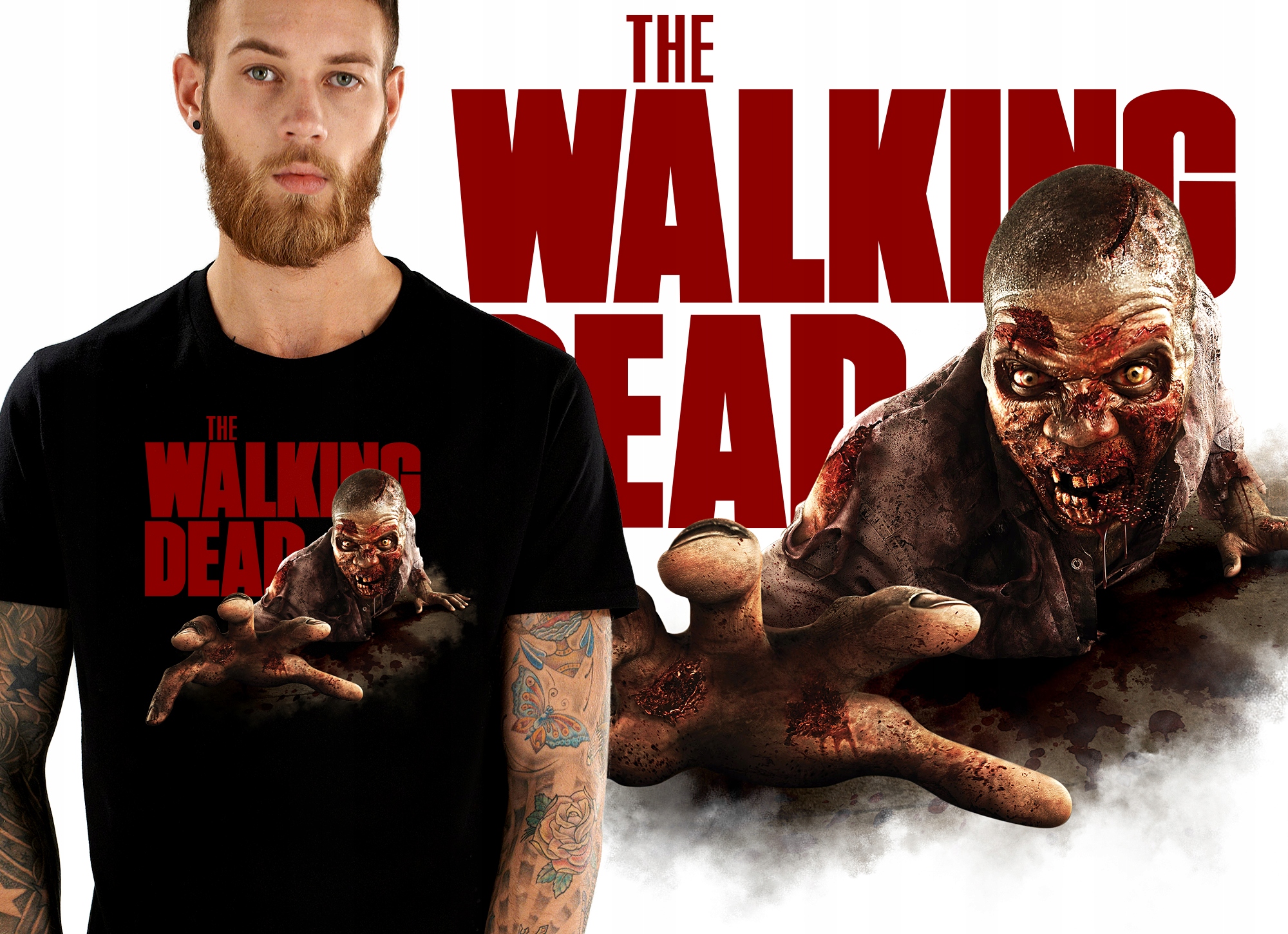 

Walking Dead Zombie Dixon Koszulka Męska M