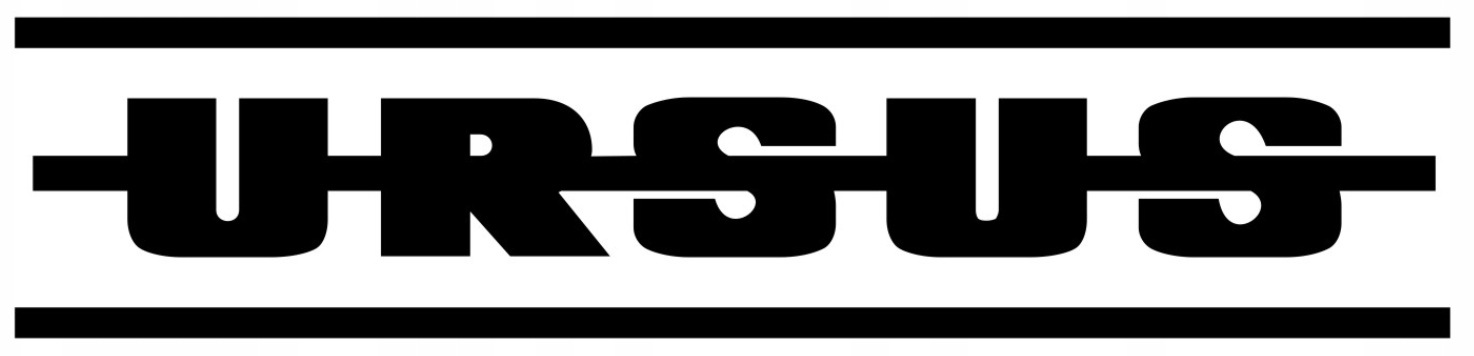 Naklejka Napis Logo Ursus 60cm traktor ciągnik na szybę maskę Duża