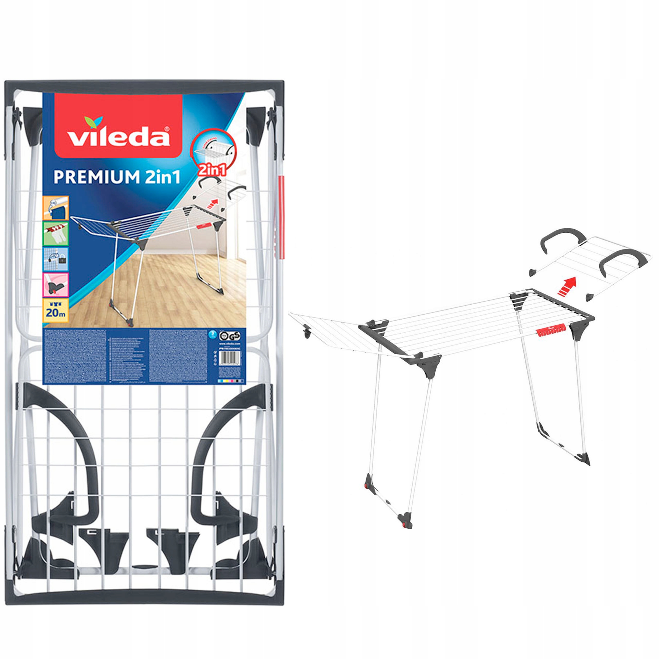

Vileda Suszarka do ubrań Premium 2 w 1 Grzejnikowa