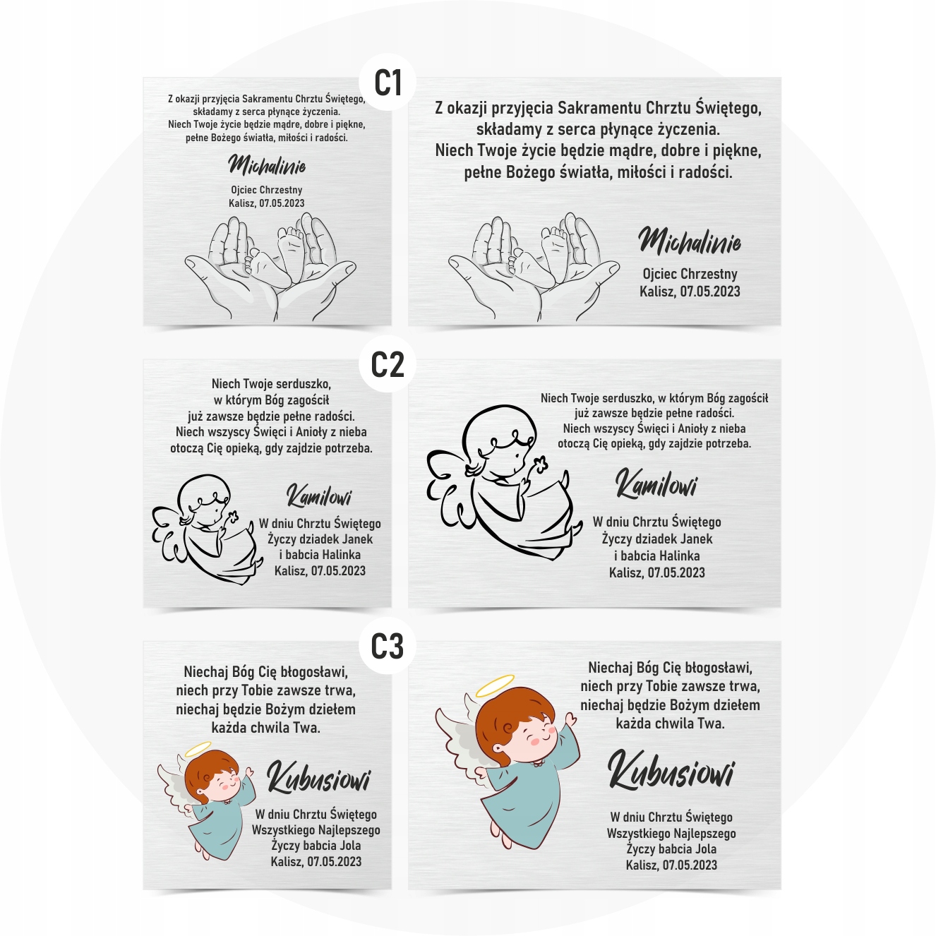 DUŻY SREBRNY OBRAZEK ANIOŁEK PAMIĄTKA CHRZTU URODZINY BIERZMOWANIE PREZENT EAN (GTIN) 8052107165566