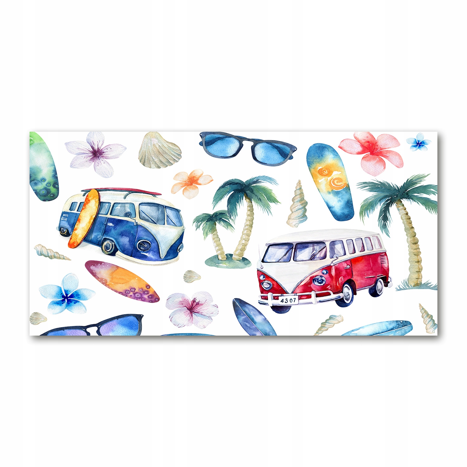 

Foto obraz duży akrylowy Symbole surfingu 140x70cm