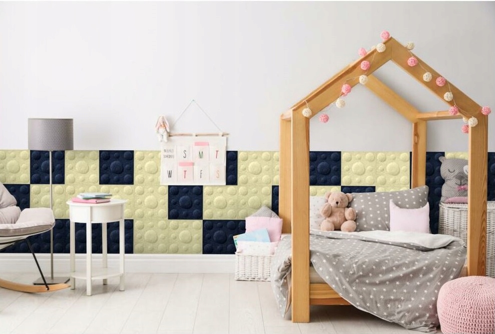 PANELE AKUSTYCZNE FILCOWE 30X30CM BĄBLE PROMO Model BĄBLE GRANAT