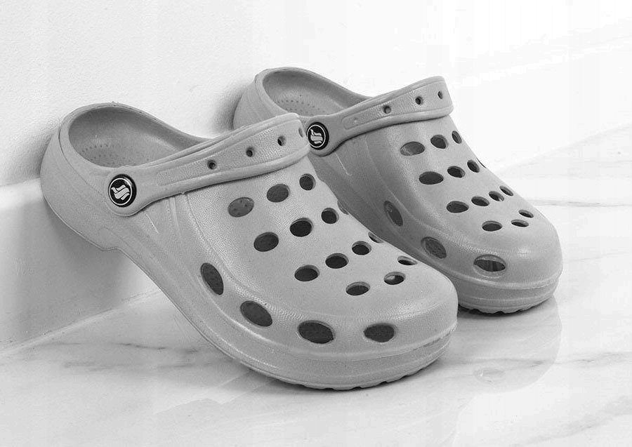 SZARE LEKKIE KLAPKI CHODAKI KROKSY MEDYCZNE 37 Płeć kobieta