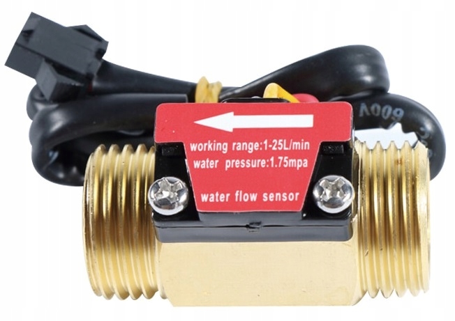 Przeplywomierz Czujnik Przeplywu Cieczy 1/2"