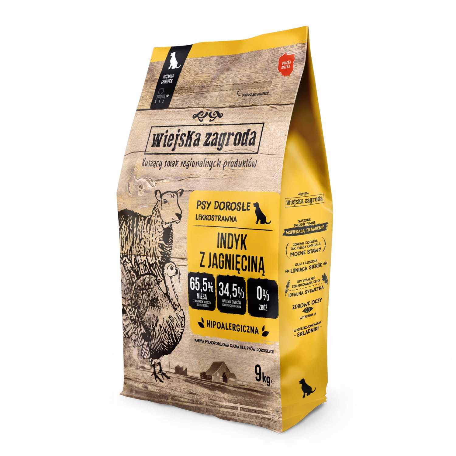 Levně Wiejska Zagroda krůta s jehněčím křupavým M 9kg