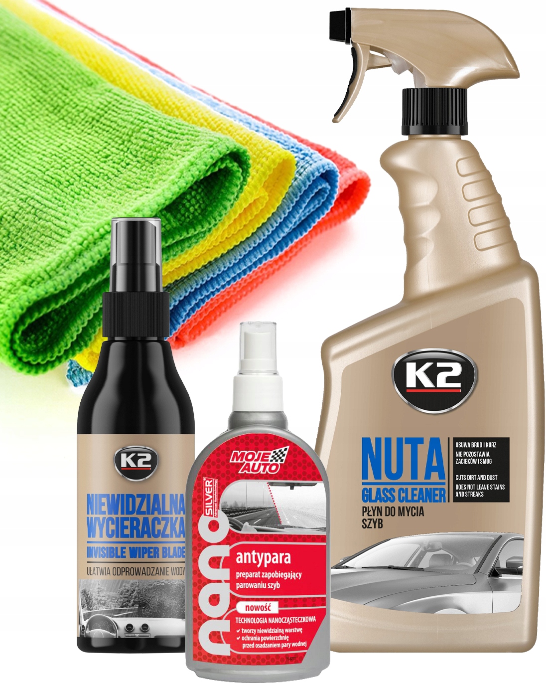 

K2 Zestaw Niewidzialna wycieraczka Antypara 250ml