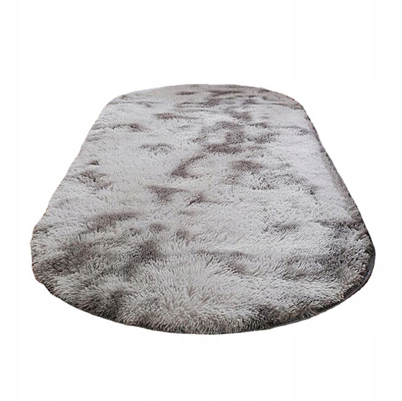

Dywan Pluszowy Owalny Miękki 80x160cm Shaggy Szary