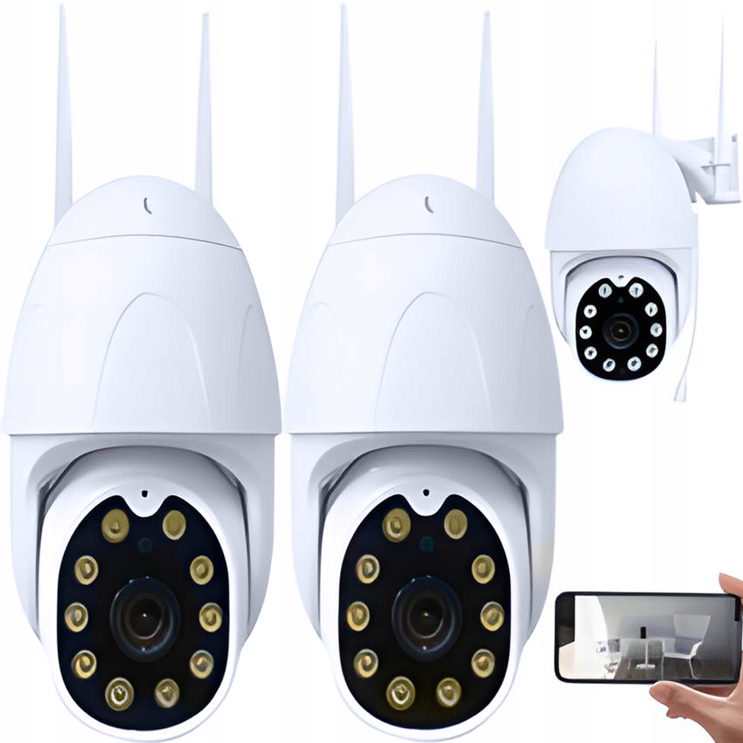 

Zewnętrzna Kamera Obrotowa Ip WiFi Zoom 2MPx 2SZT