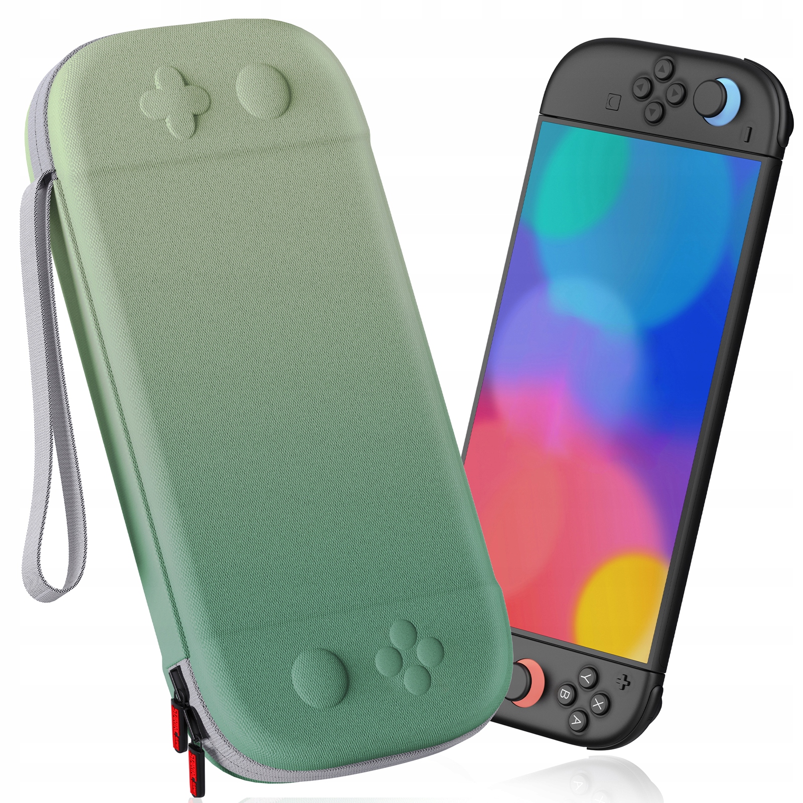 Etui STARTRC smukłe hard shell zielone do Nintendo Switch 2