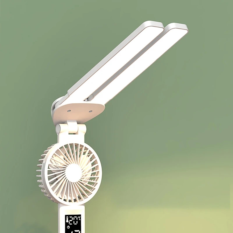 WSZYSTKOMAJĄCA MOCNA LAMPKA BIURKOWA 2-RAMIONA ORGANIZER ZEGAR WENTYLATOR Marka inna