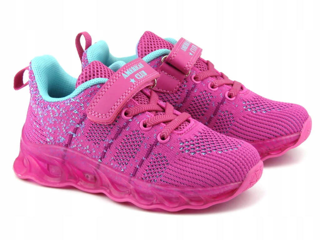 

Buty Dziecięce Różowe American Club ES131 Ledowe