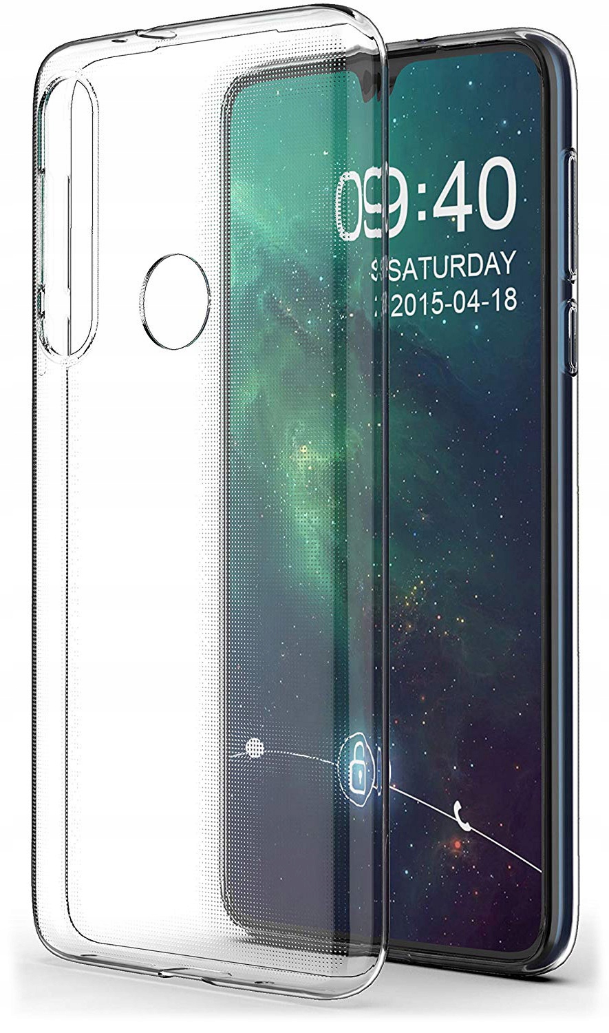 

Etui Silikon do Motorola One Macro Szkło 9H