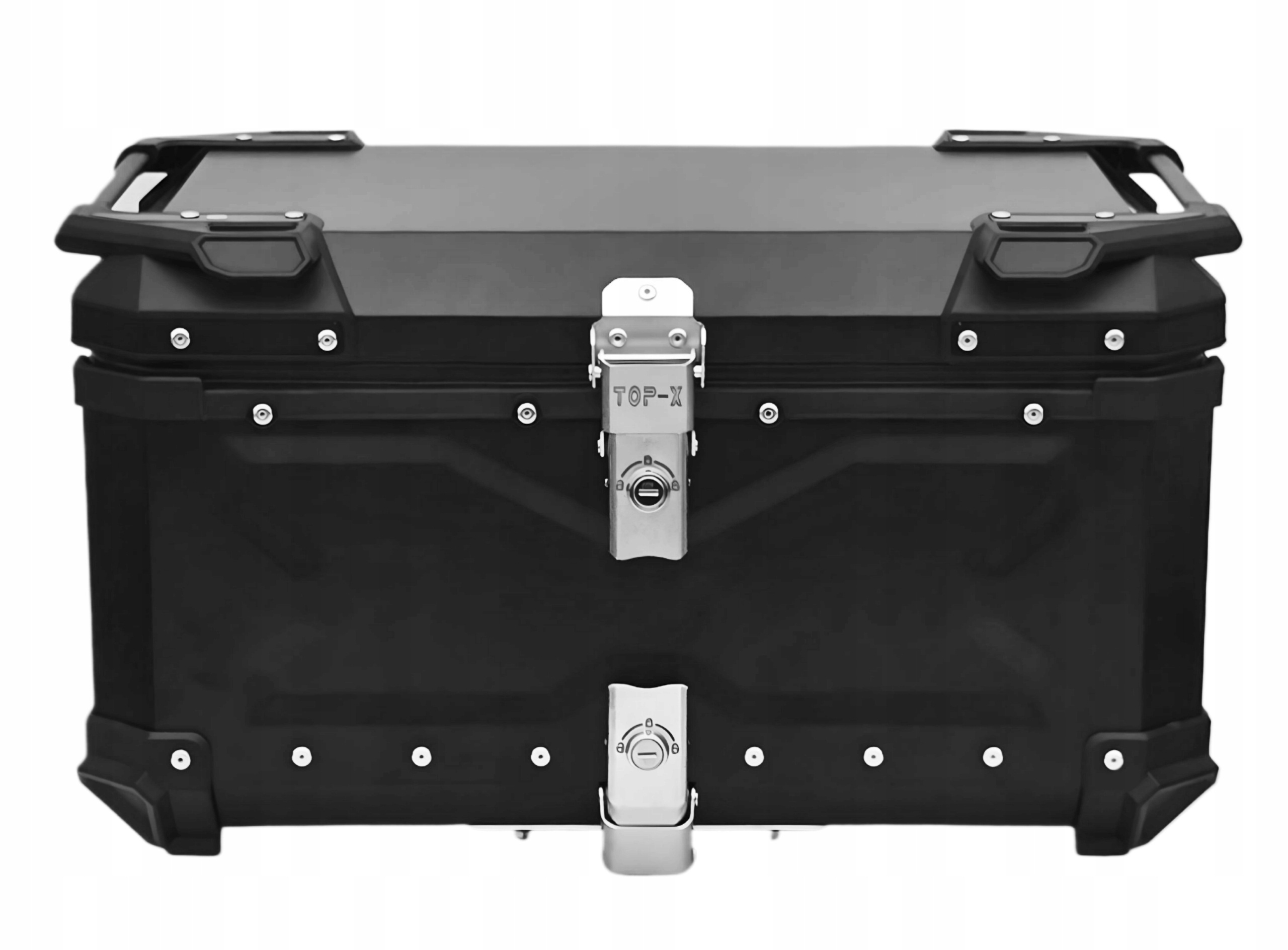 65 litrů Centrální motocyklový Kufer Anodovaný Hliníkové polstrování 2 helmy