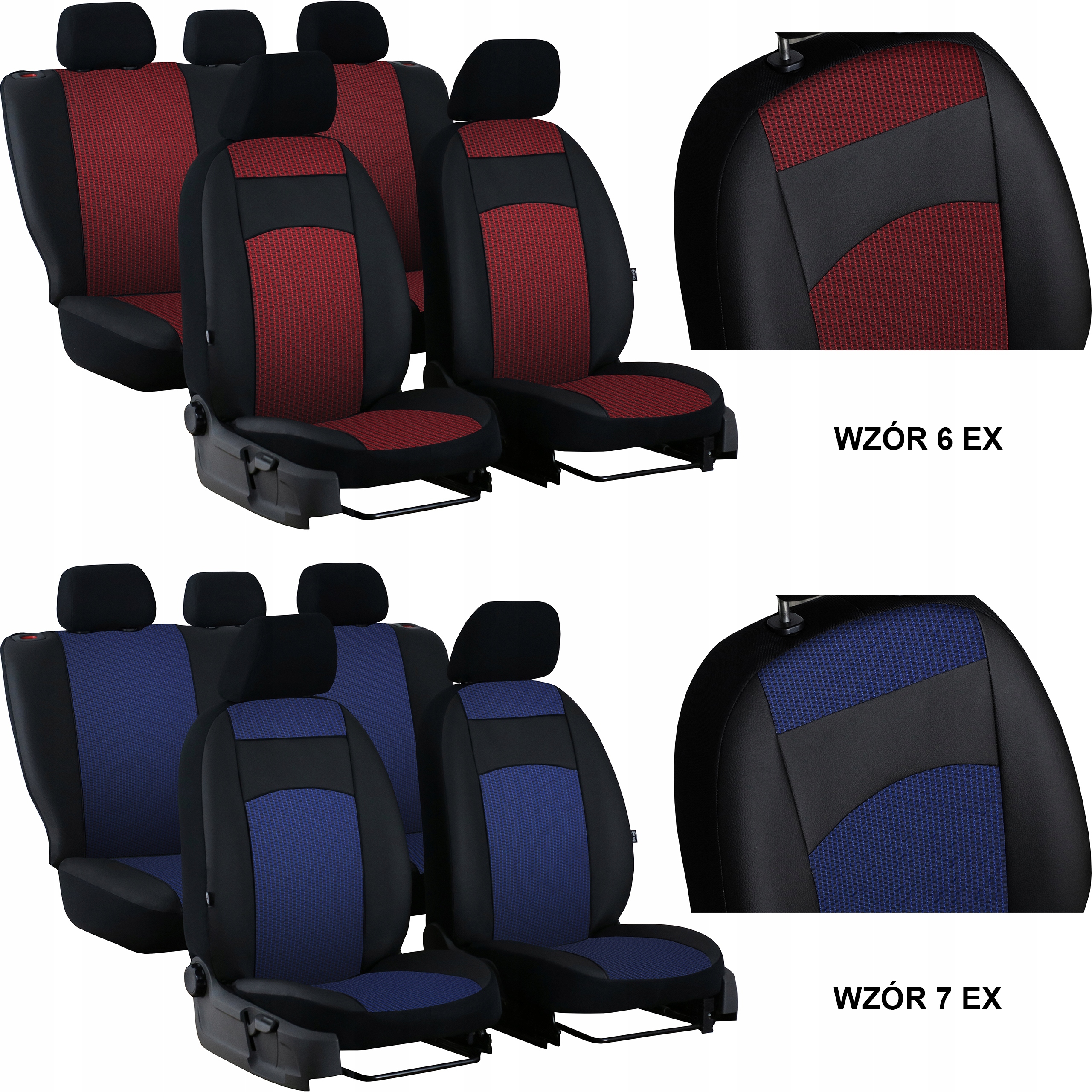 SKÓRA POKROWCE MIAROWE NA FOTELE do PEUGEOT 508 I Model Royal
