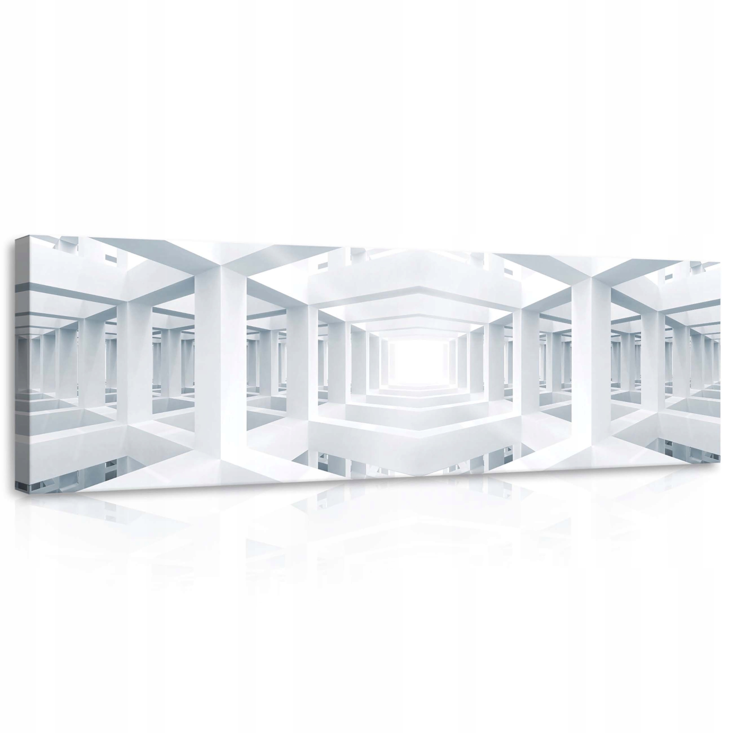 Obraz 145x45 Bílý prostor – Umění minimalismu do ložnice