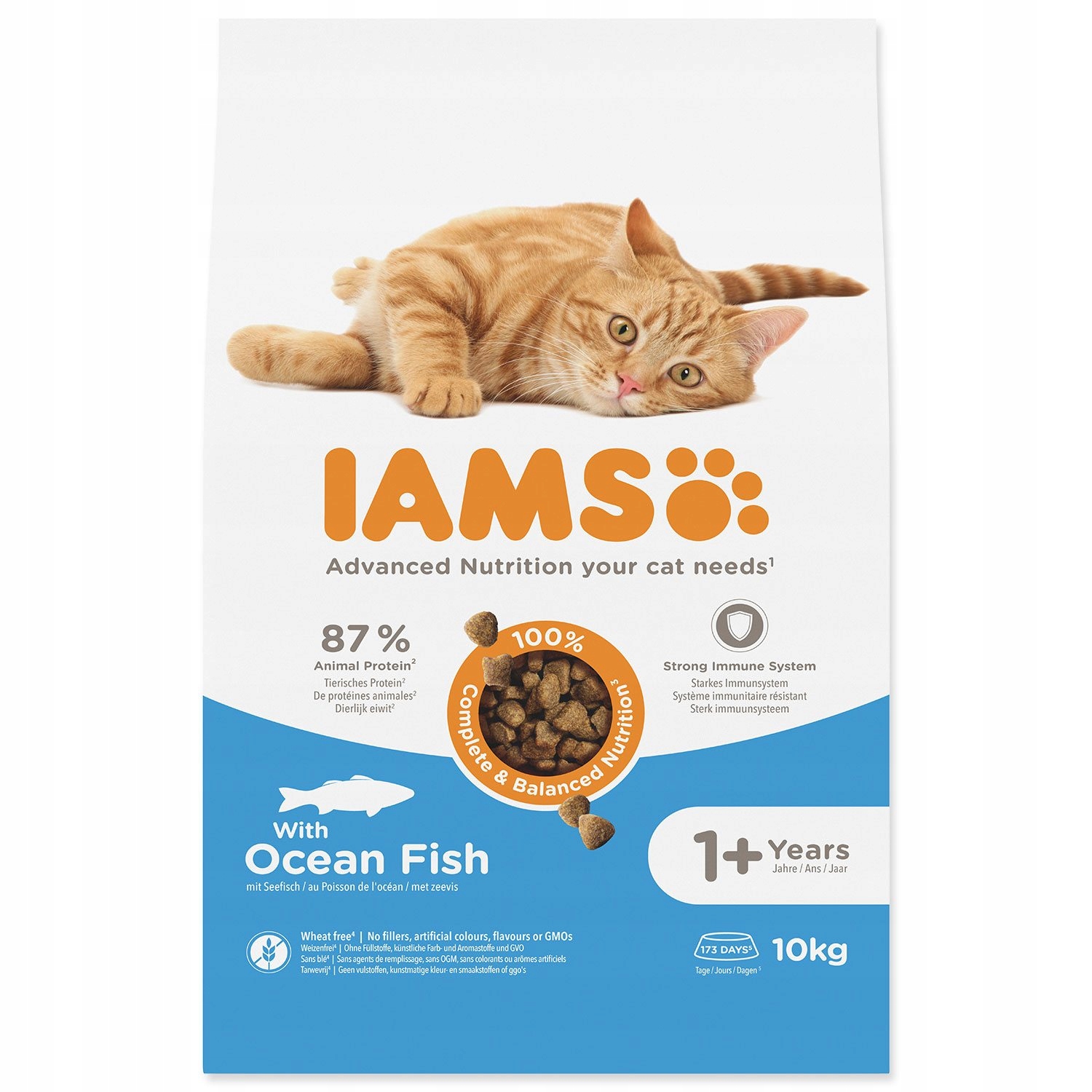 Levně Krmivo Iams Cat Adult Ocean Fish 10kg