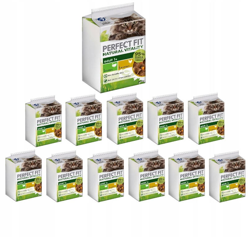 Perfect Fit Natural Vitality z indykiem i kurczakiem dla kota 72x50g