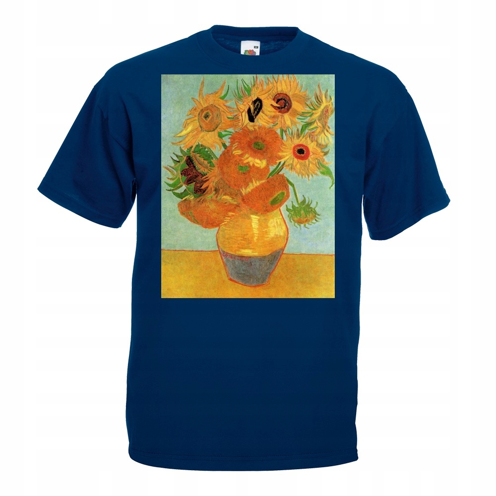 

Koszulka z nadrukiem Van Gogh słoneczniki M grana