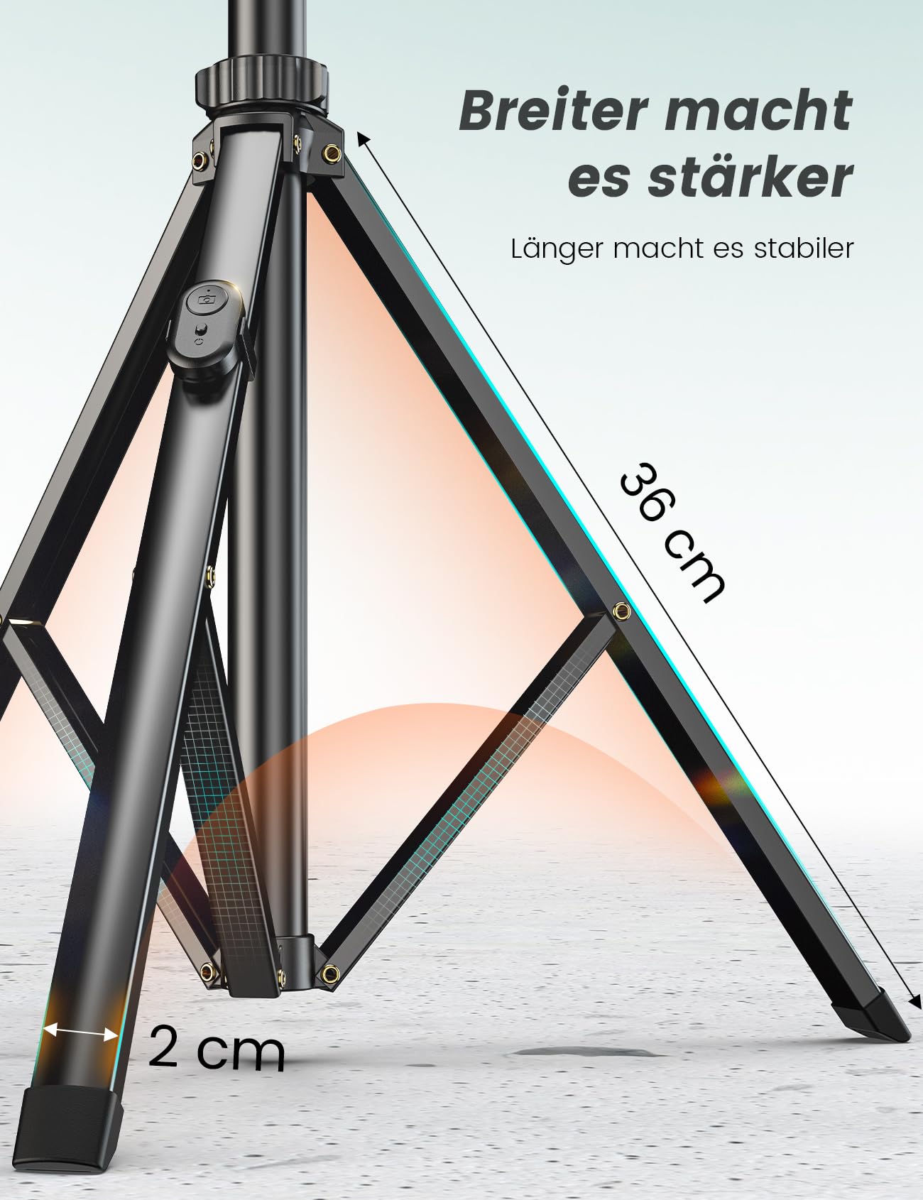 YUMAZLA Statyw Selfie Stick 180cm Do Smartfonów iPhone Samsung — miniatura 3