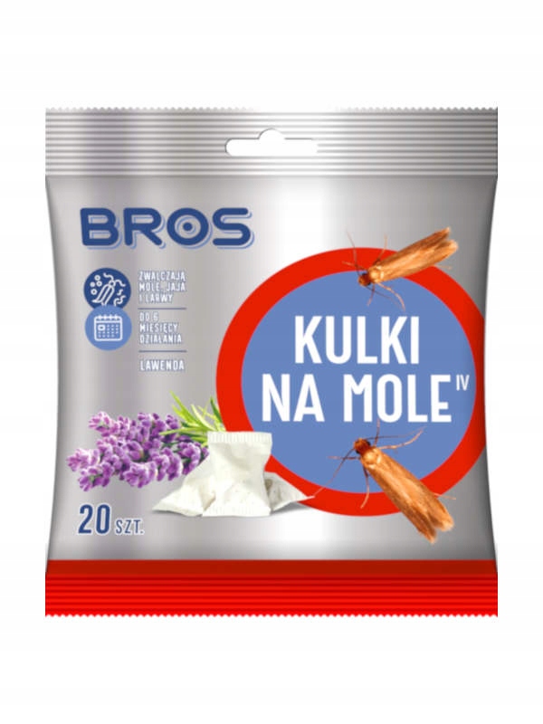 

Bros Kulki na mole lawendowe 20 sztuk