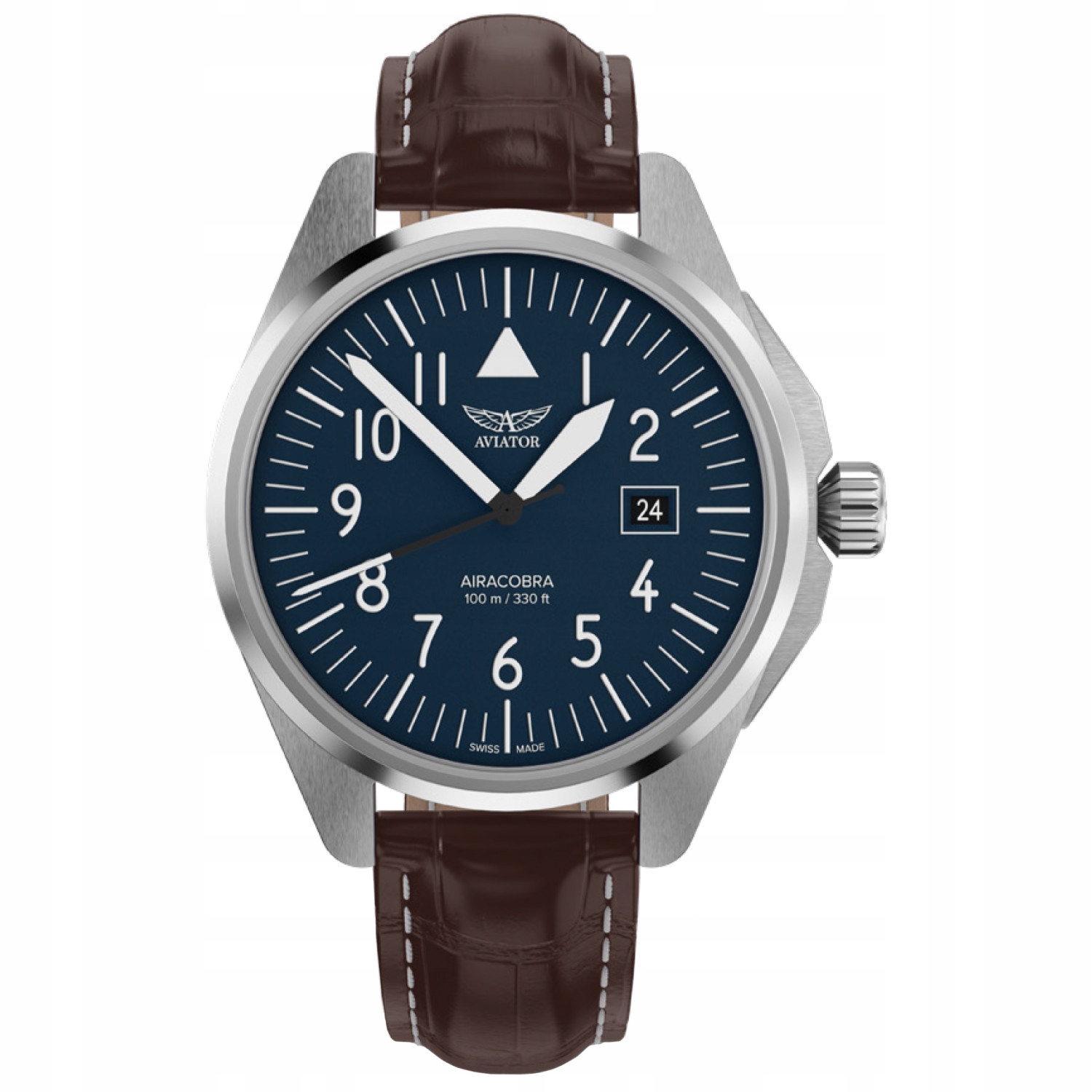 Pánské Hodinky Aviator V.1.38.0.317.4 hnědé