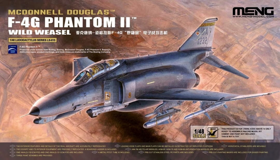 McDonnell Douglas F-4 G Phantom II Wild Weasel 1:48 Meng LS015