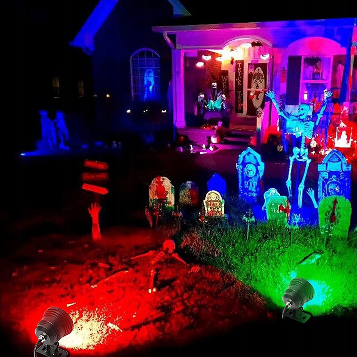 REFLEKTOR RGB LED Z PILOTEM ZDALNEGO STEROWANIA, NA ZEWNĄTRZ, WODOODPORNE Marka inna