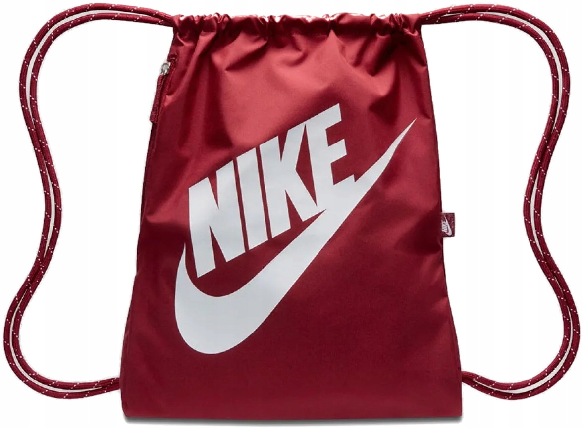Worek sportowy szkolny Nike plecak torba na buty DC4245-613 bordo