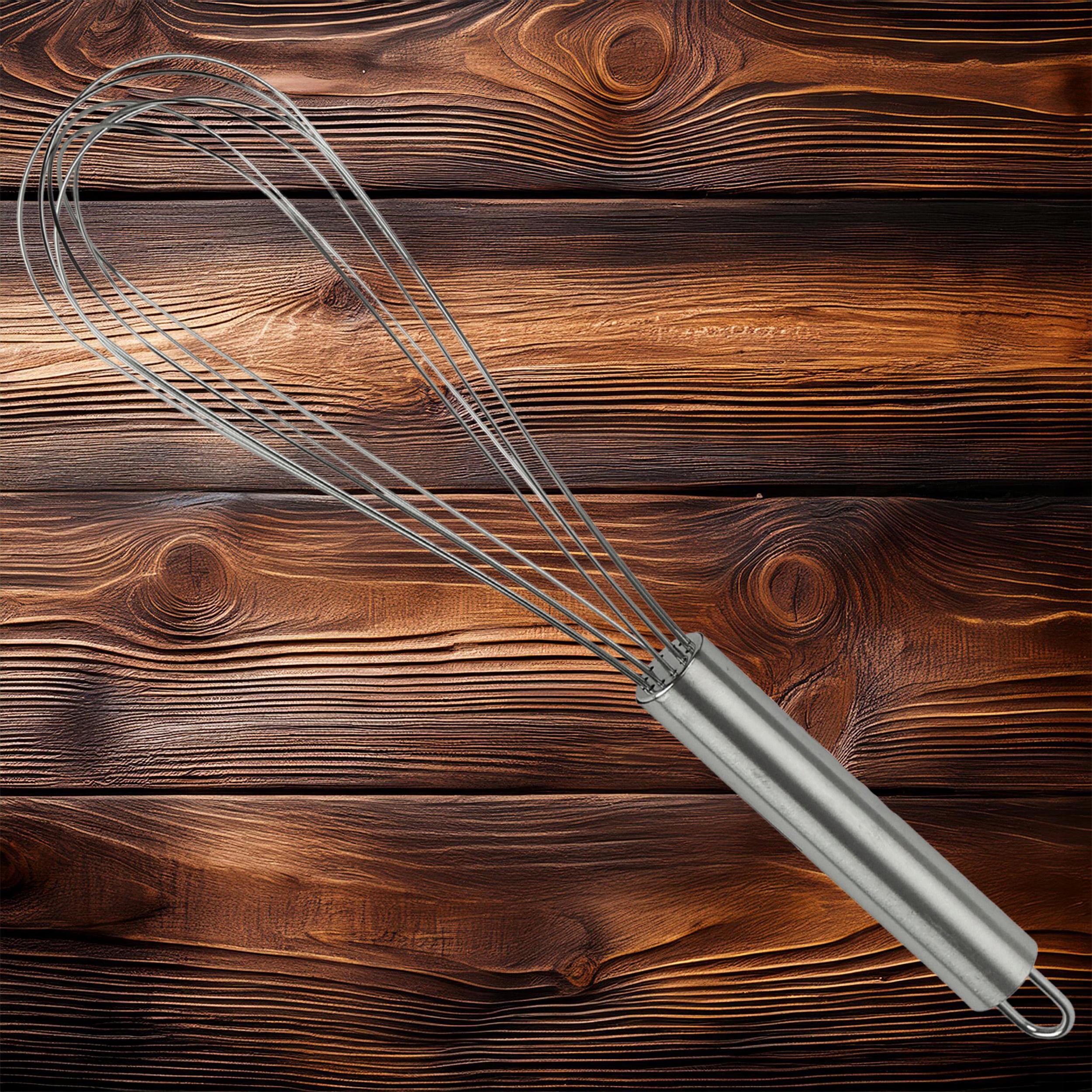 TRZEPACZKA UBIJACZKA DO JAJEK CIASTA RÓZGA STAL NIERDZEWNA 25,5cm Marka bez marki